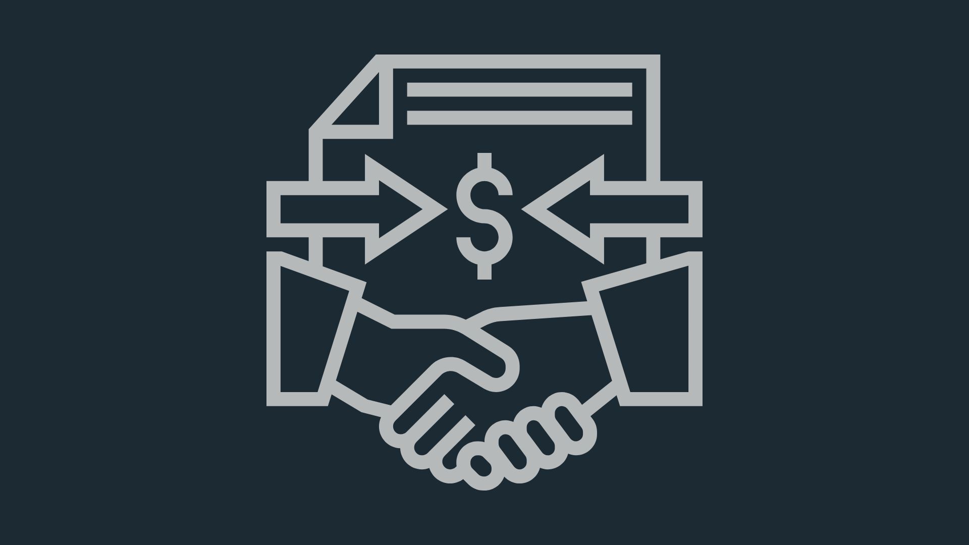 Deal closing icon landscape
