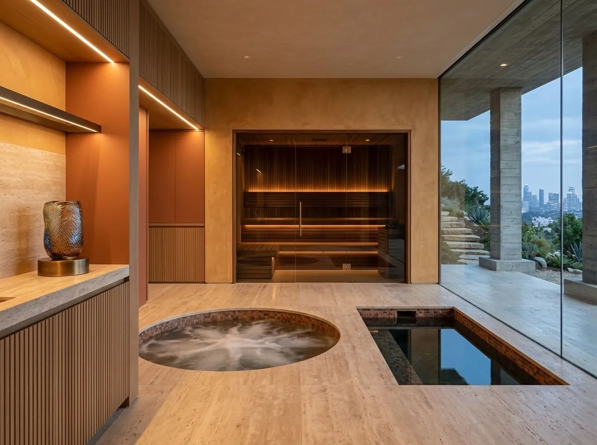Spa: hot, cold and sauna: concept render