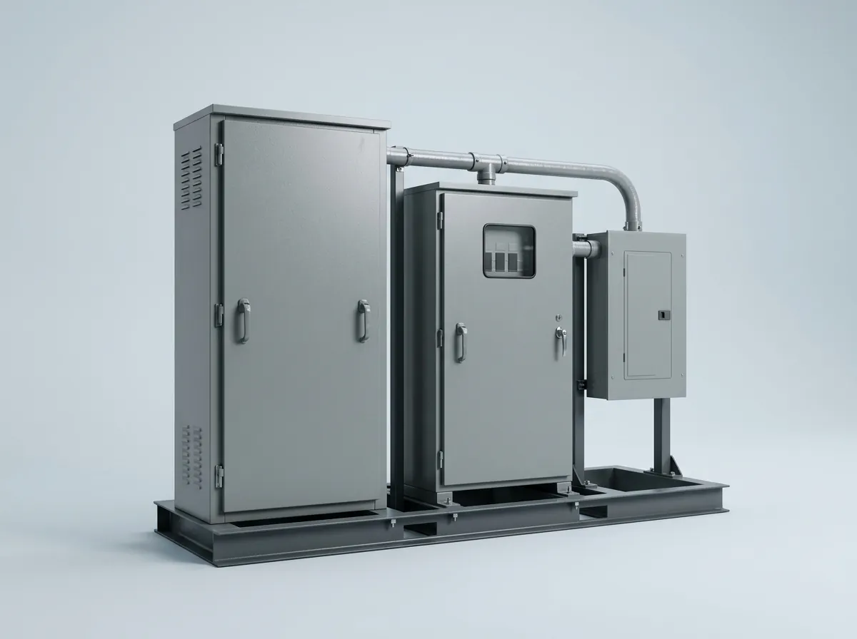 Backup power package: battery, transfer switch and panel