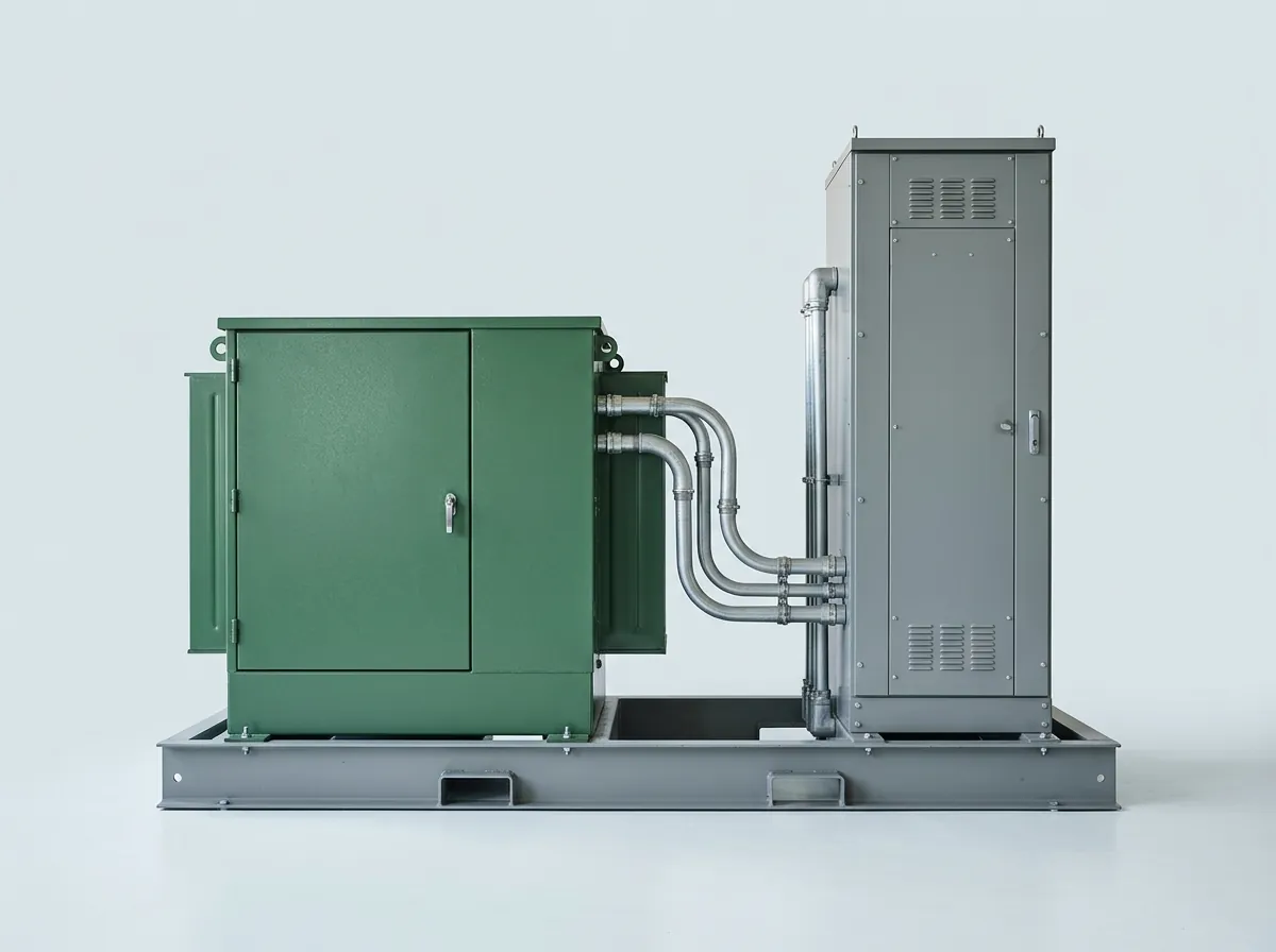 Pad-mount and switchboard skid, 300 kVA