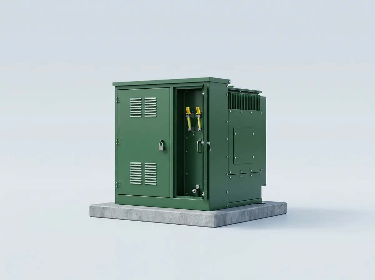 Pad-mount transformer, 150 kVA, three-phase