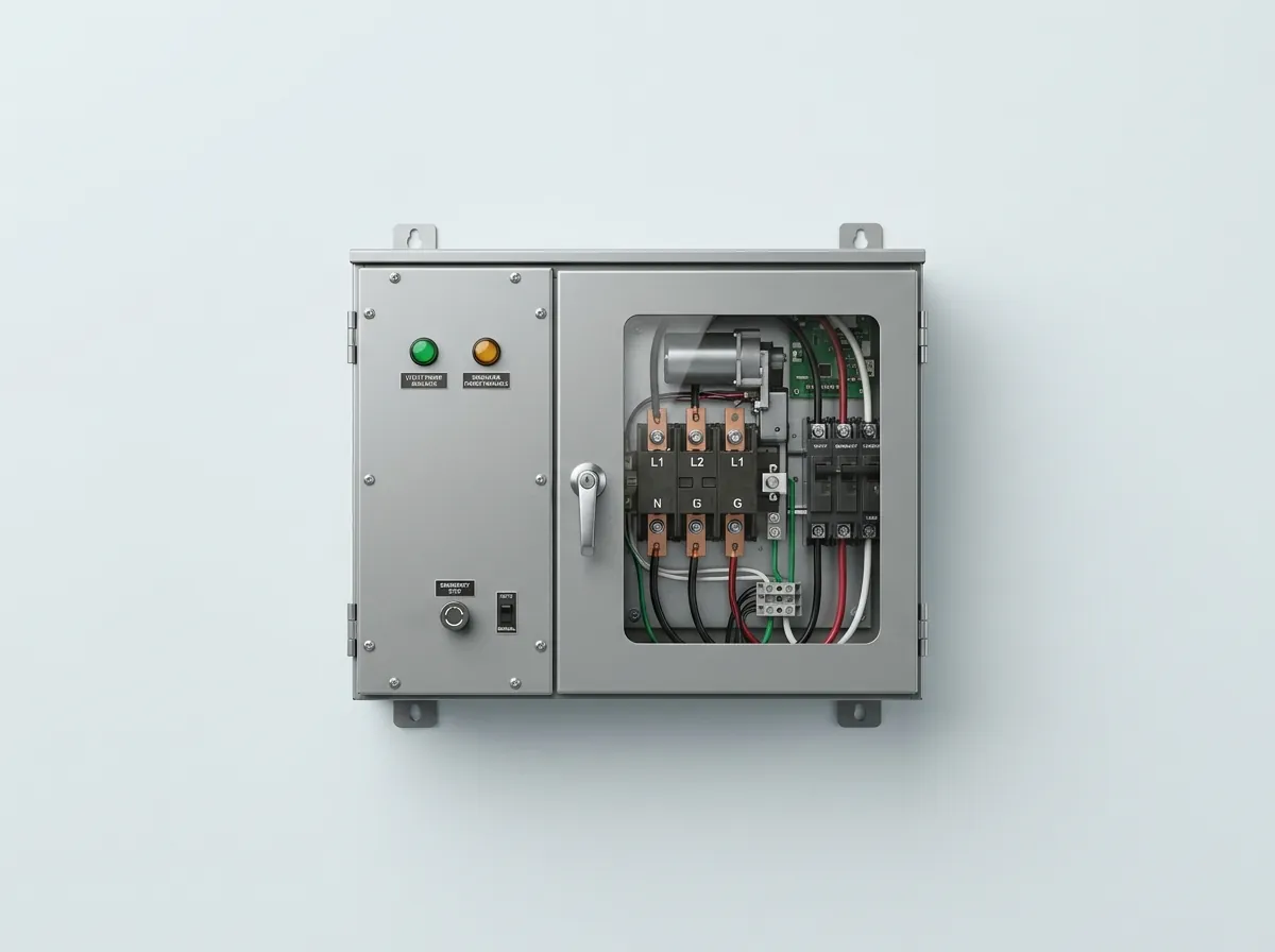 Automatic transfer switch, 200 A, single-phase, service rated