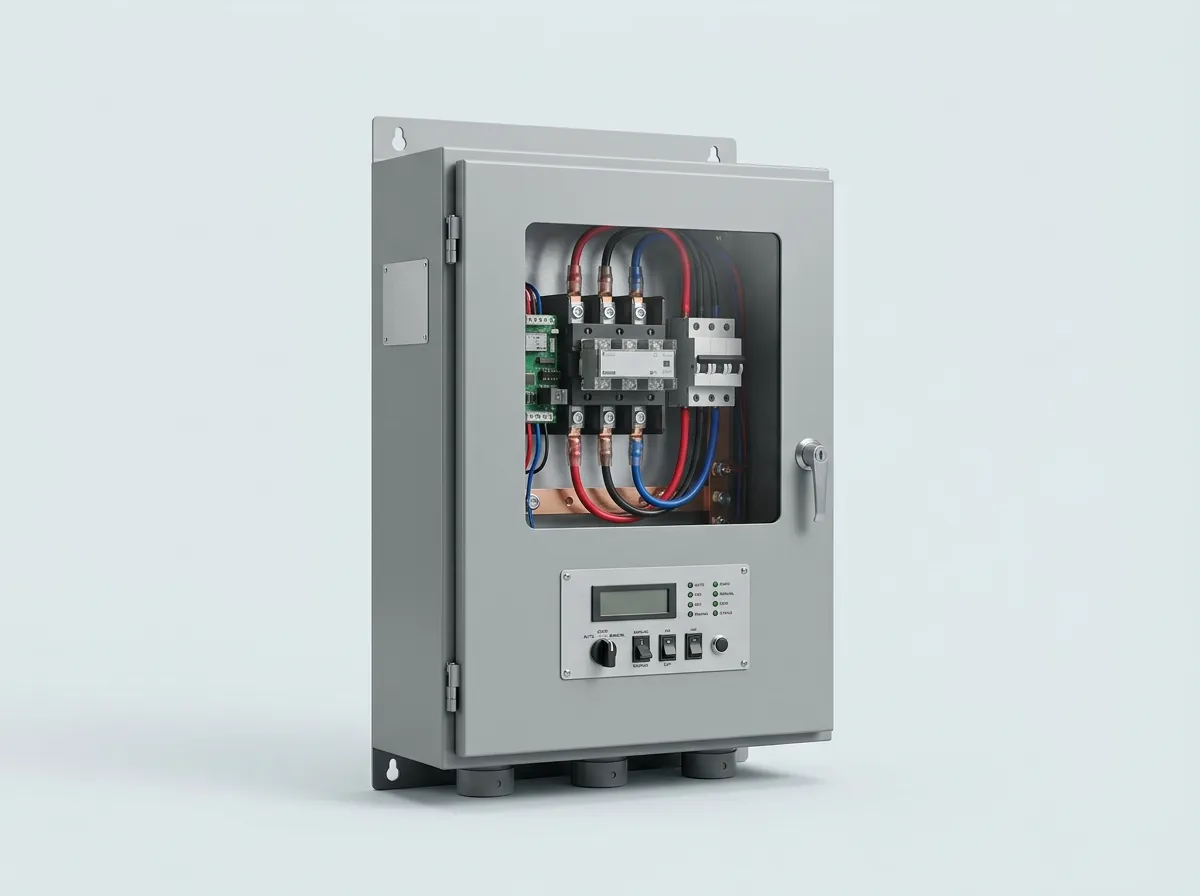 Automatic transfer switch, 200 A, three-phase, service rated